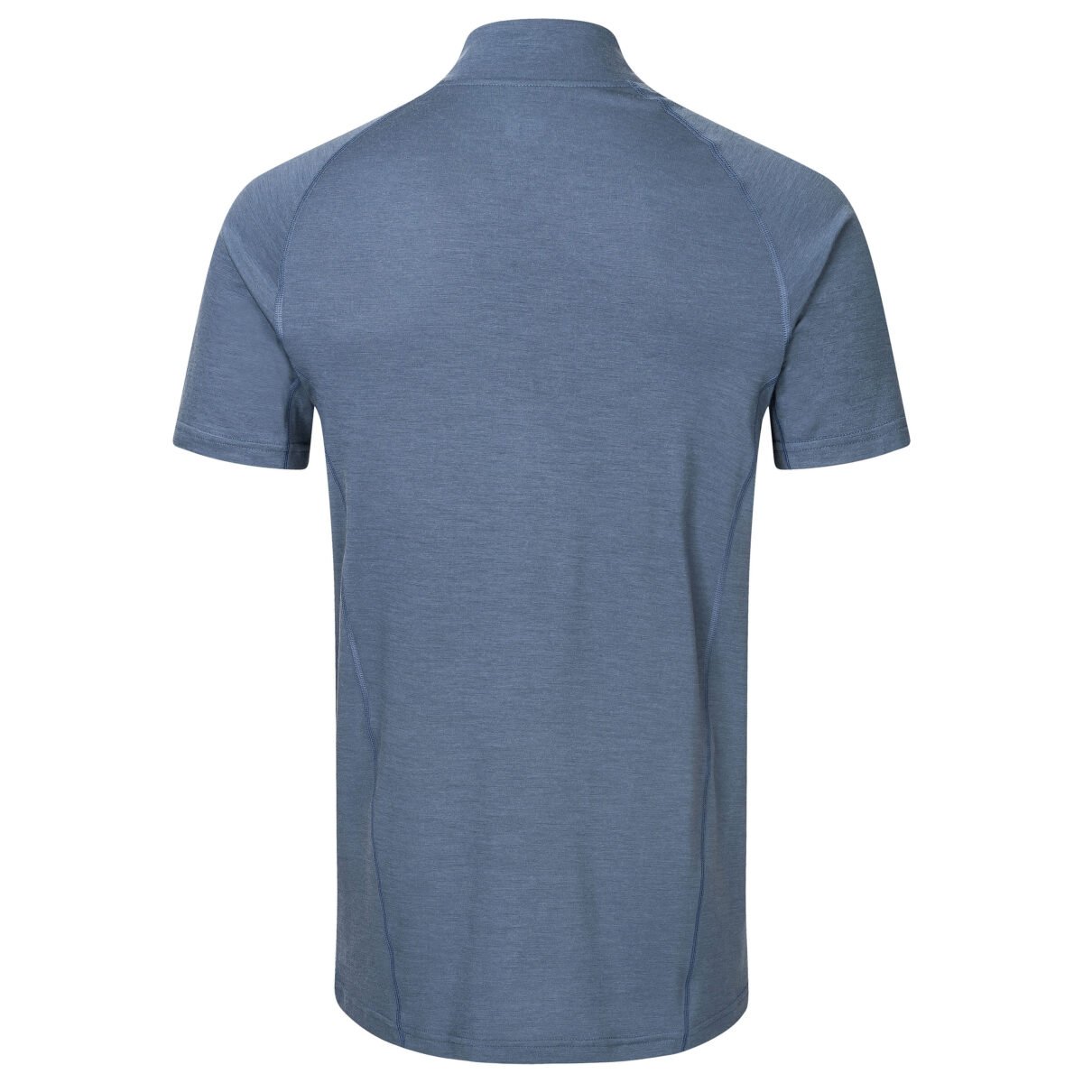 fine and soft merino zip neck t-shirt for men